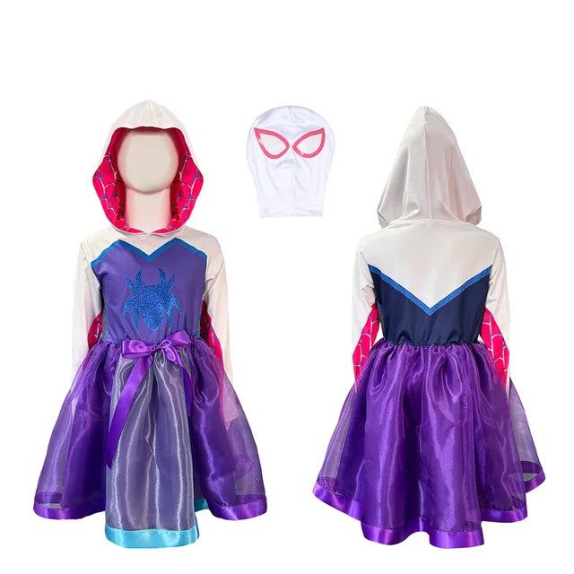 Fantasia Gwen Stacy Mulher Aranha Fantasma Infantil